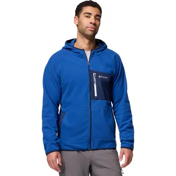 Pánská mikina Pánská Fleecová mikina COLUMBIA FAST TREK OVERLAY HOODED FULL ZIP 2135701433 – Modrá XL