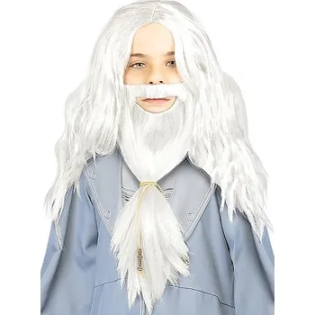 Karnevalová paruka Funiglobal - Paruka a vousy Brumbál pro děti - Harry Potter -