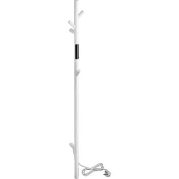 Radiátor Elektrický sušák ručníků 1180 mm, tyč, 30W, nerez, bílá 704151014