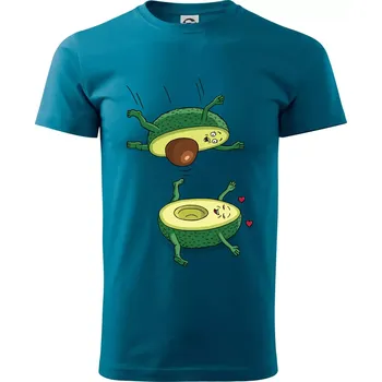 Sex avokádo (Hana-creative) - Klasické pánské triko vyšší gramáže - XS ( Petrolejová )