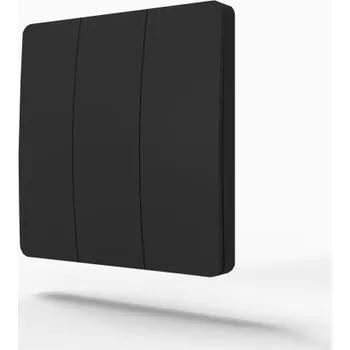 vypínač STRONG StrongLumio bezdrátový vypínač samonapájecí - černá, 3 tlačítka