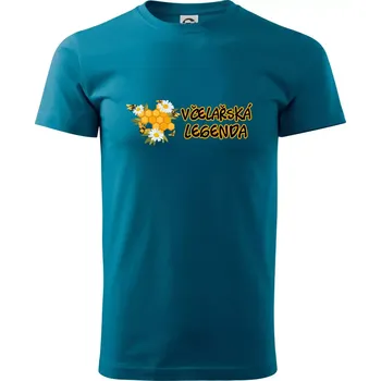 Včelařská legenda - Klasické pánské triko vyšší gramáže - M ( Petrolejová )