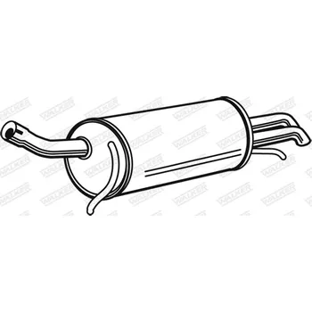 Tlumič výfuku Zadní tlumič výfuku, 71344