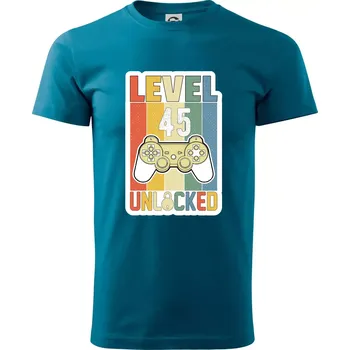 Gaming narozeniny 45 - Klasické pánské triko vyšší gramáže - XS ( Petrolejová )