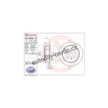 Brzdový kotouč Brzdový kotouč BREMBO 08.A608.10