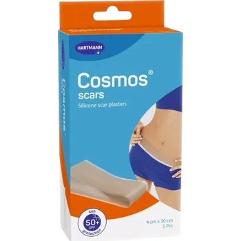 HARTMANN Cosmos Scars silikonová náplast 4 x 30 cm 5 ks Náplast HARTMANN Cosmos Scars silikonová náplast 4 x 30 cm 5 ks