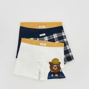 Dětská móda Reserved - Sada 3&nbsp;boxerek - jantarová - 754GQ-18X - 754GQ-18X-U13