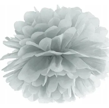 PartyDeco Pompom 25 cm, stříbrný
