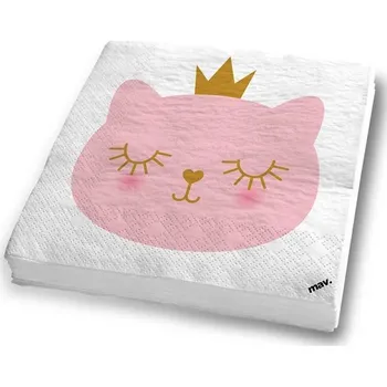 Papírový ubrousek Grabo Ubrousky papírové Kočičí princezna 33 x 33 cm 20 ks