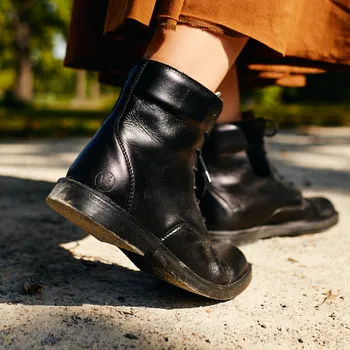 Dámská zimní obuv Vasky Lydie Black - Dámské kožené kotníkové boty černé - podzimní / zimní boty, obuv | Flexiko | česká výroba ze Zlína 47 EU