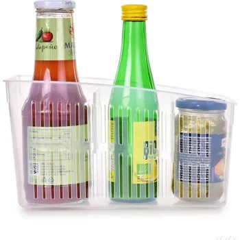 Úložný box FRIGO | organizér do lednice | 3-přihrádkový transparentní box