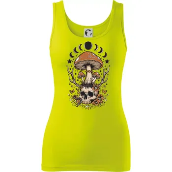 Dámské tričko Goblincore magical mushroom - Dámské tílko - XS ( Limetková )