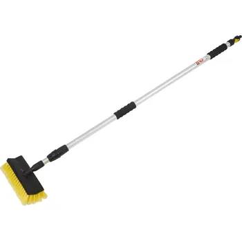 Mycí kartáč na vozidlo MVM | Mycí sada s teleskopickou tyčí 2,6m, kovový závit, TAE031