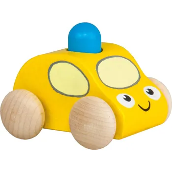 autíčko Detoa Pískací auto s majákem 1ks žlutá