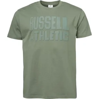 Pánská móda Pánské tričko Russell Athletic OLIVA S Zelená