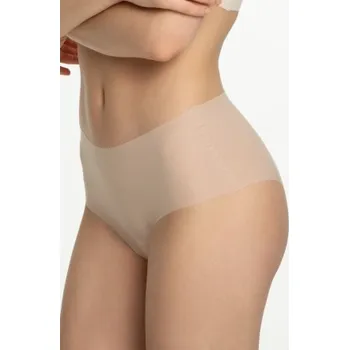 Dámská móda Kalhotky Julimex Mousse Maxi - vyšší pas, ultratenké Béžová XL/2XL