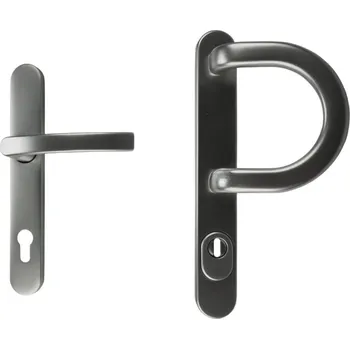 Dveřní kování Dieckmann Madlo/klika KRONOS F1 stříbrná / ZA, 8mm, PZ 92/