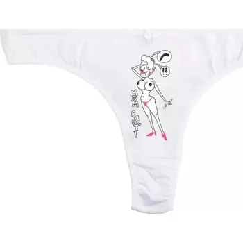 Kalhotky Kalhotky - Mám chuť - XL tanga_bílá