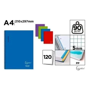 Set školních potřeb Notatnik A4/120K kołowy kratka MIX (pl, 2000, Cervantes)