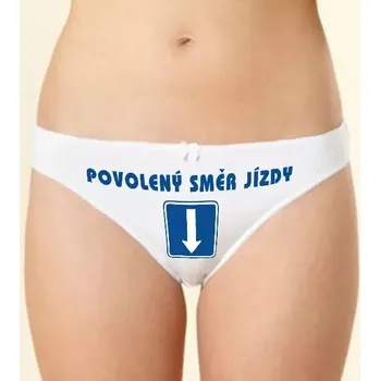 Kalhotky Kalhotky - Povolený směr jízdy - M klas_bílá