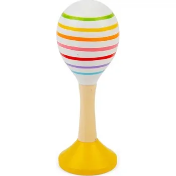 Hudební nástroj pro děti Bigjigs Toys Rumba koule junior sada 2 ks žlutá