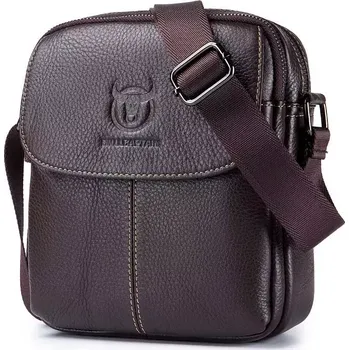 Bullcaptain pánská kožená taška Guilhem Hnědá