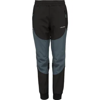 Chlapecké kalhoty Dětské softshellové kalhoty Lewro BERNY 116/122 Černá, Tmavě šedá, Bílá