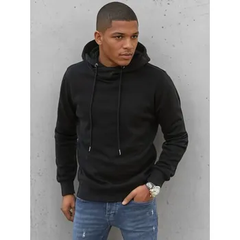 Pánská mikina Buďchlap Černá mikina s kapucí v originálním provedení