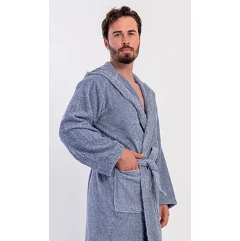 Pánský župan Vienetta MAN Pánský župan s kapucí Luis Barva: Modrá, Velikost: XL