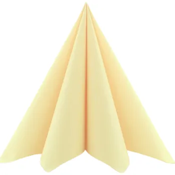 Papírový ubrousek Mank GmbH Airlaid pískově žluté ubrousky UNI - Sahara 50 ks 40x40 cm