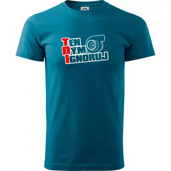 Ten dým ignoruj - Klasické pánské triko vyšší gramáže - XS ( Petrolejová )