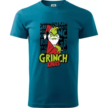 Grinch Xmas - Klasické pánské triko vyšší gramáže - XS ( Petrolejová )