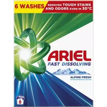 Prací prášek Ariel Mountain Spring prací prášek na bílé a barevné prádlo 6 dávek 330 g