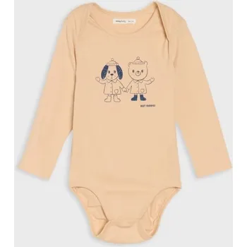 Sinsay - Body s potiskem - béžová - 010FX-08X - 010FX-08X-80