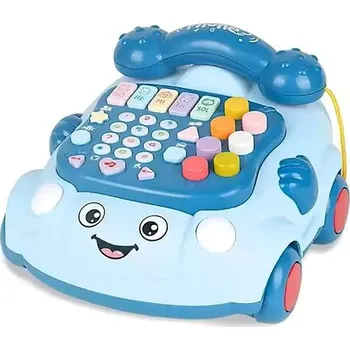 Hračka pro nejmenší Tahací telefon BV0382 modrý