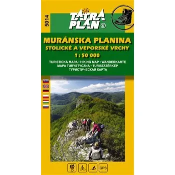 Muránska planina, Stlolické a Veporské vrchy - Turistická a cykloturistická mapa 1:50 000