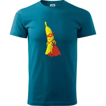 Pánské tričko Banán superman - Klasické pánské triko vyšší gramáže - S ( Petrolejová )