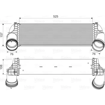 Turbodmychadlo Chladič turba VALEO 818562