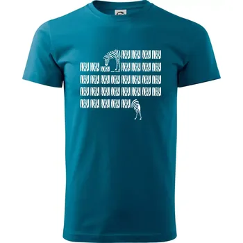 Pánská móda Zebra dlouhá - Klasické pánské triko vyšší gramáže - M ( Petrolejová )