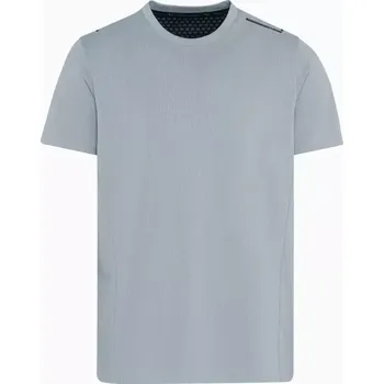 Pánské tričko PORSCHE DESIGN Hexagon T-shirt Tričko volnočasové sportovní s kulatým výstřihem logem a šestihranným vzorem světle šedá (Stylové tričko v ikonickém šestiúhelníkovém vzhledu. Běžný střih.)