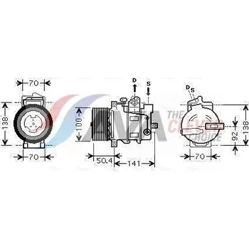 Kompresor klimatizace Kompresor, klimatizace AVA MSAK431