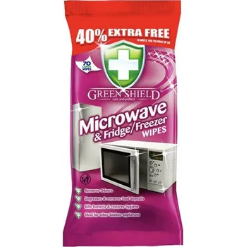 Utěrka Green Shield Microwawe & Fridge 70ks - vlhčené ubrousky na mikrovlnky a lednice