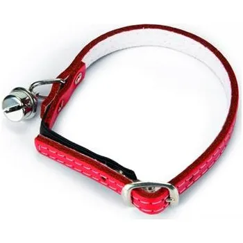 Obojek pro psa Beeztees Obojek pro kočky kožený červený 23,5-28cm x 10mm