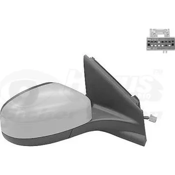 Auto zrcátko Vnější zpětné zrcátko VAN WEZEL 1881818