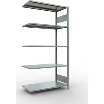 Dílenský regál Policový regál SCHULTE, nástavné pole, 5 úrovní, zatížení pole 150 kg, 1006 x 536 x 2000 mm