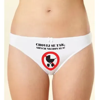 Kalhotky Kalhotky - chovej se tak - M klas_bílá