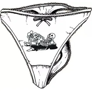 Kalhotky Kalhotky-Kostry - XXL klas_bílá