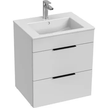 Koupelnový nábytek JIKA CUBE skříňka s umyvadlem 55x43x62,2 cm, 2 zásuvky, bílá