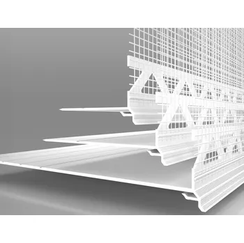 Stavební profil LIKOV LW-206 Přechodová lišta s nepřiznanou okapnicí - šířka 50 mm, 2 m