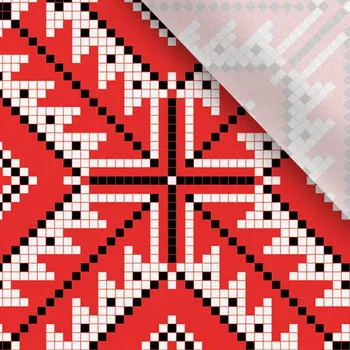 Zbytek - Úplet Takoy křížková výšivka potisk černý